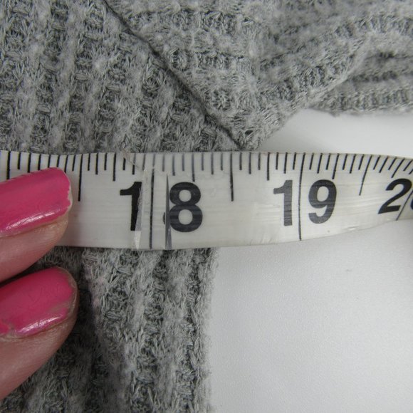 Raggs to Riches gray cowl neck long sleeve size MED - Picture 6 of 7